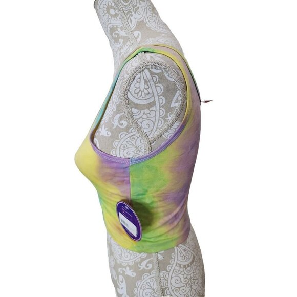 Suzzi Small Cropped Tank Multi Colored Tie Dyed Top NWT Small - Picture 2 of 7